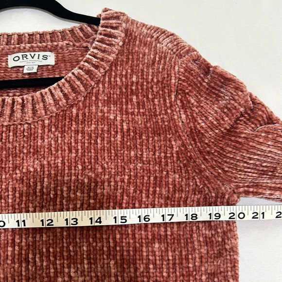 ORVIS  SWEATER CHENILLE SOFT COMFORT LONG SLEEVE PULLOVER  WOMENS SZ MD - Picture 7 of 11